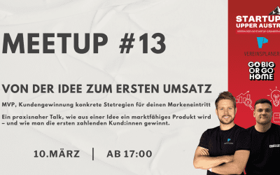 Meetup #13: Von der Idee zum ersten Umsatz